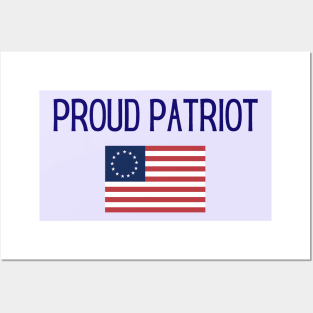 Betsy Ross Flag Patriot Gift Patriotic American Flag Posters and Art